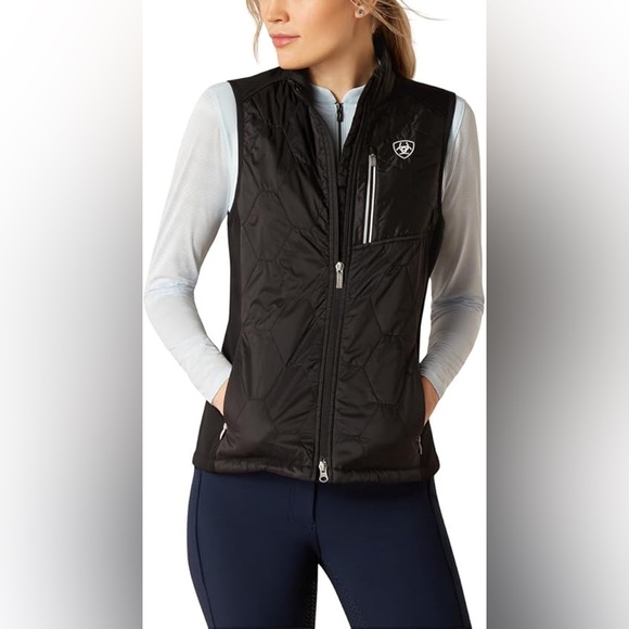 Ariat Womens Fusion Insulated Vest Full Zip Outdoors Western Cowgirl Size Medium - Picture 2 of 14